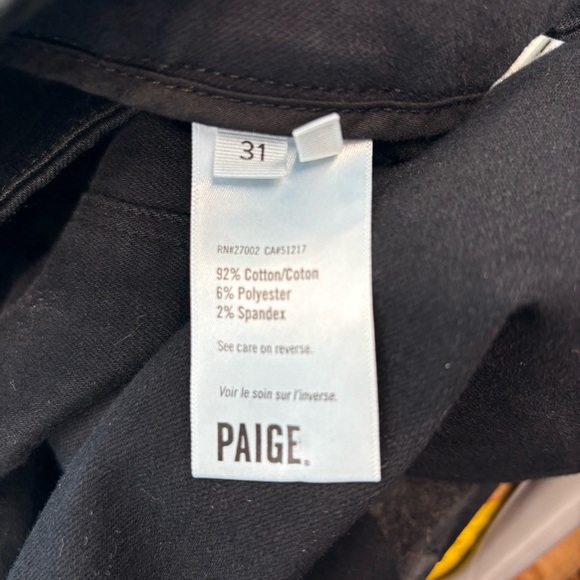 Paige Cindy Jeans Black Fog Size 31 - Picture 9 of 9